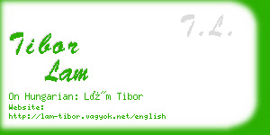 tibor lam business card